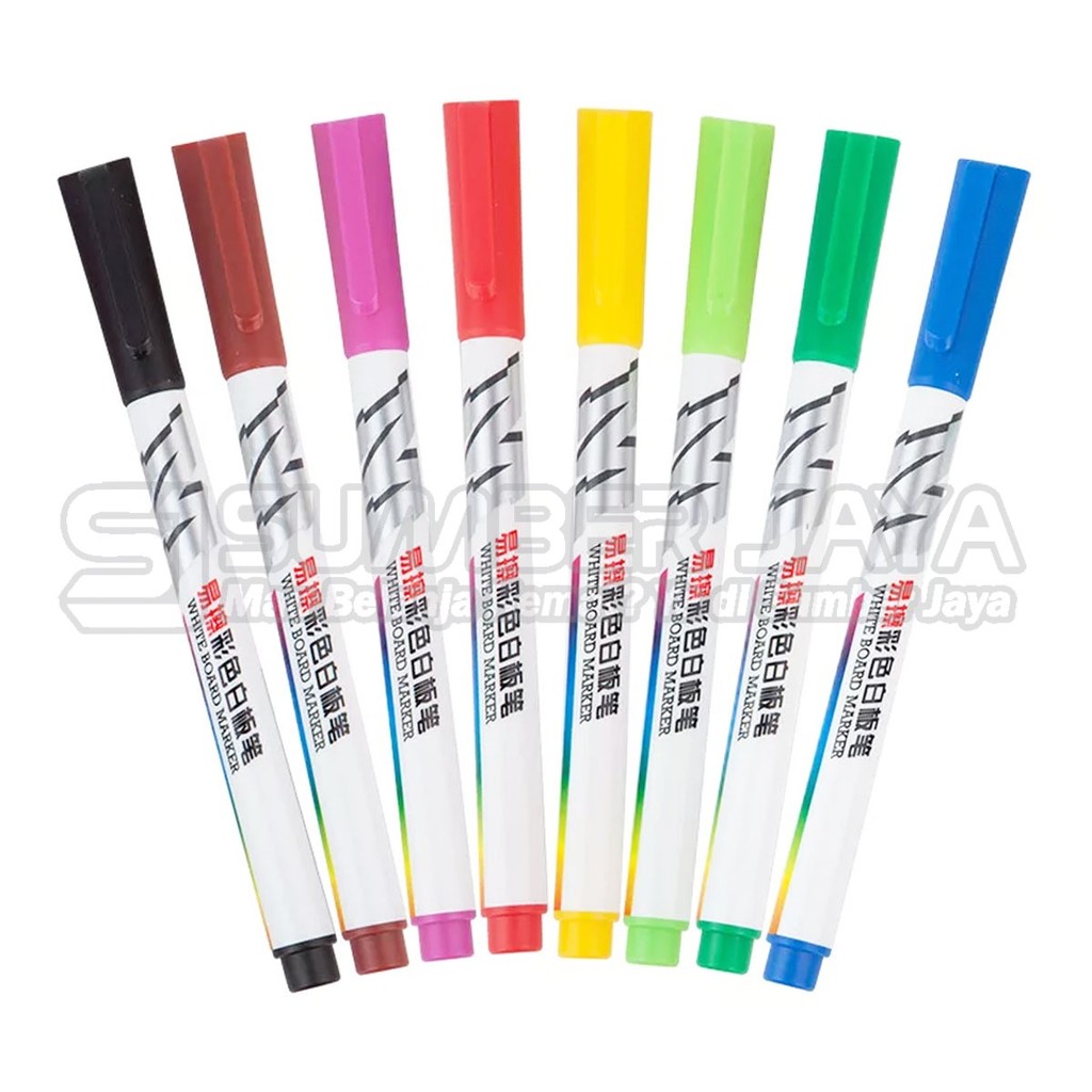 

Spidol Warna Whiteboard Marker M&G AWMY2301 Colorfull Isi 8 Warna