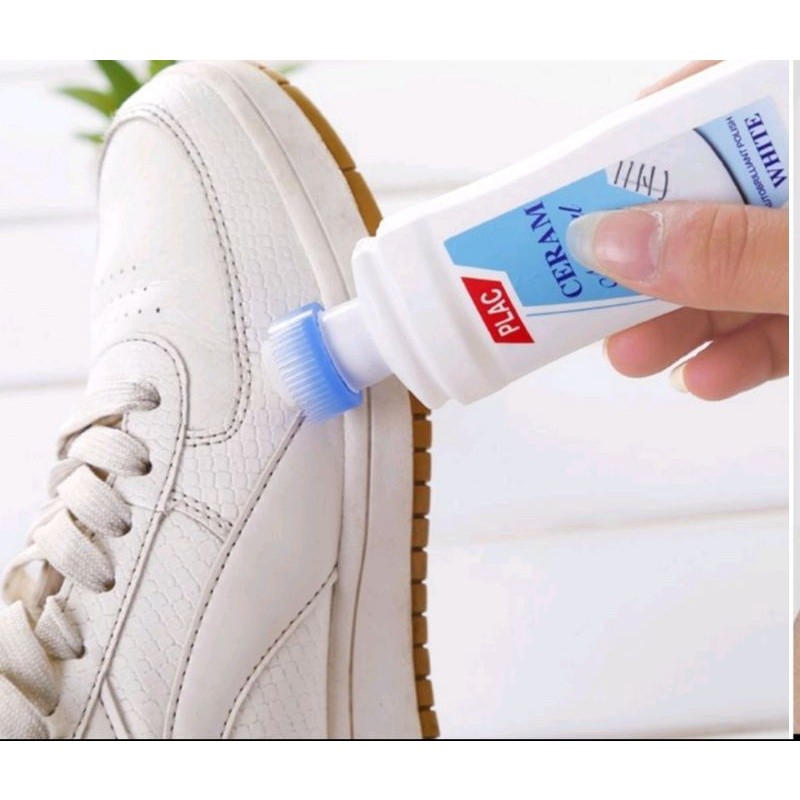 Cairan Pembersih/Pemutih Sepatu Ajaib Semir Sepatu Putih PLAC