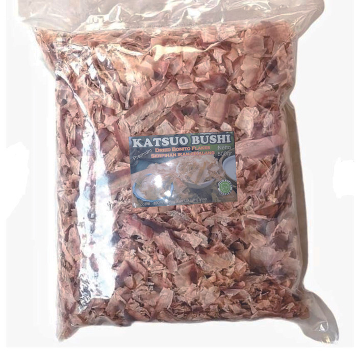 

Katsuobushi 500gr Premium - Ikan Cakalang Asap - Bonito Flakes