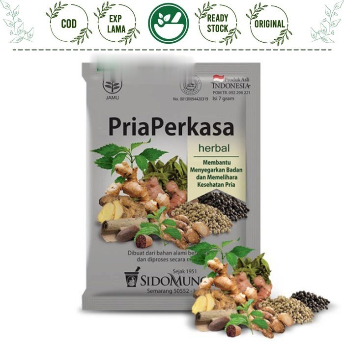 SIDOMUNCUL PRIA PERKASA 1 SACHET SEMANGAT STAMINA PRIA SIDO MUNCUL BEST SUPLEMEN SHOPEE
