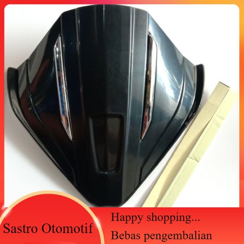 Visor Windshield motor Vario 150 terbaru Hitam Black Zoro