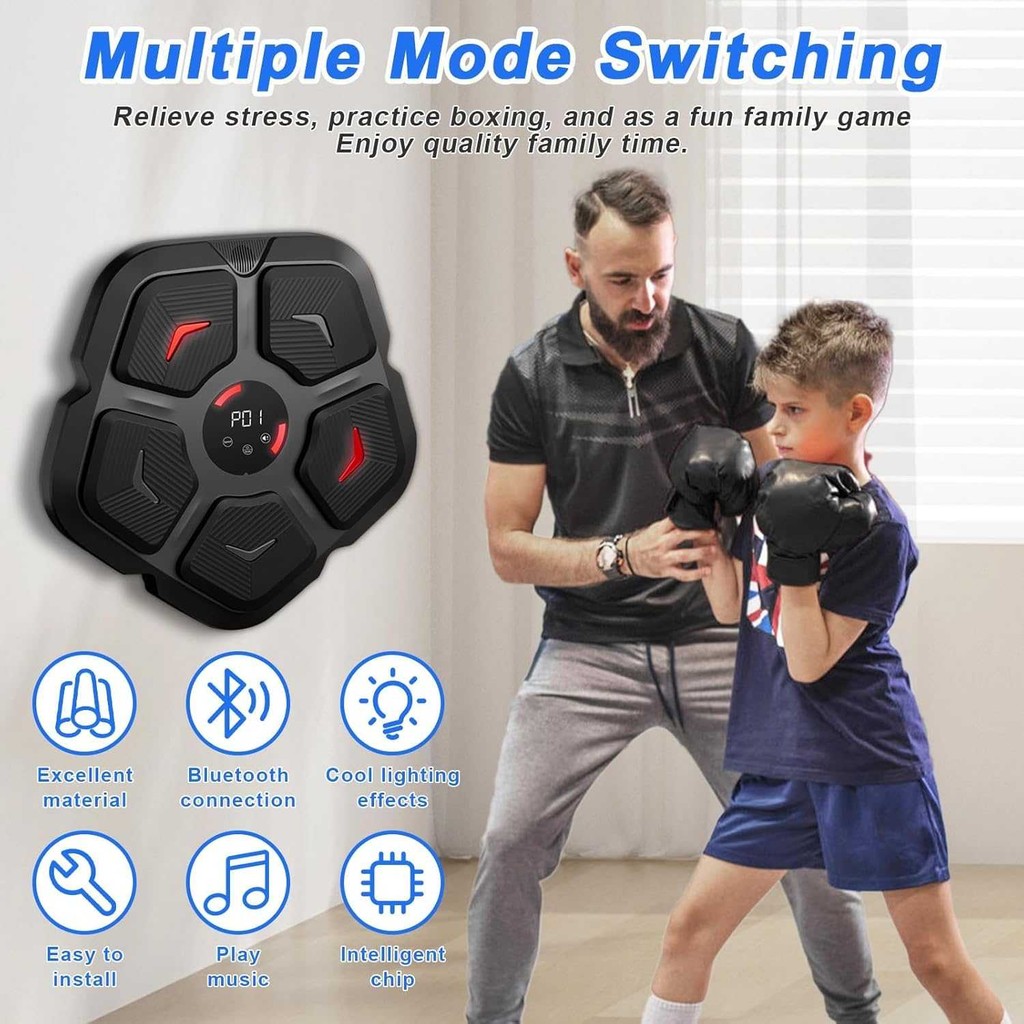 Mesin Tinju Music Musik Boxing Elektrik Machine Wall Target Bluetooth 3 Mode