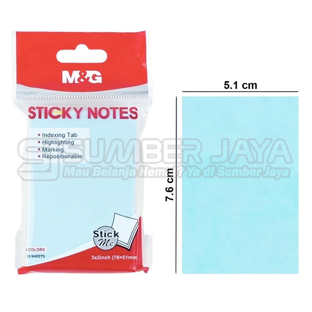 

Sticky Note Memo Tempel Neon Colour M&G YS-92/YS-182/YS-183/ YS-184/YS-185/YS-186/YS-187