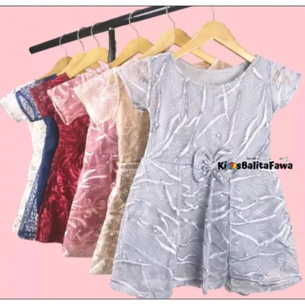 FREE ONGKIR COD DRESS ANAK PEREMPUAN HAND BROKAT 2-7 TAHUN dress anak import korea daster anak perem