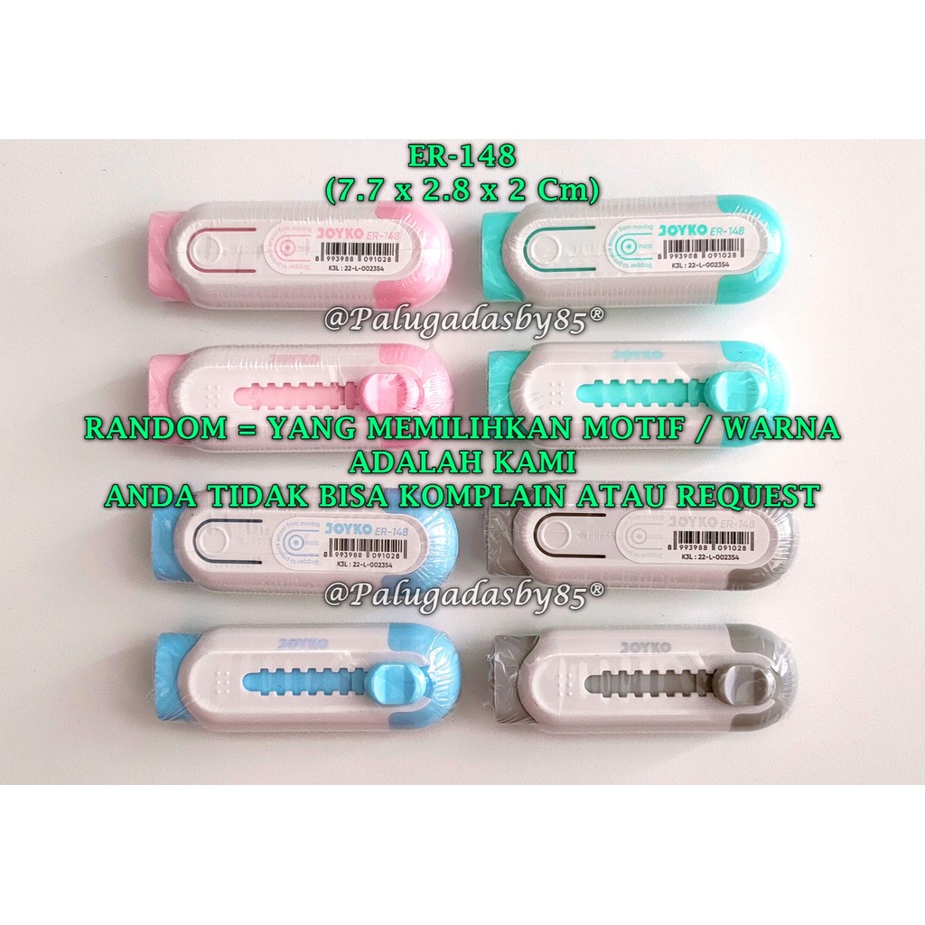 

(1 Biji) GROSIR Penghapus Cutter JOYKO ER-148 / Penghapus Eraser Joyko ER-148