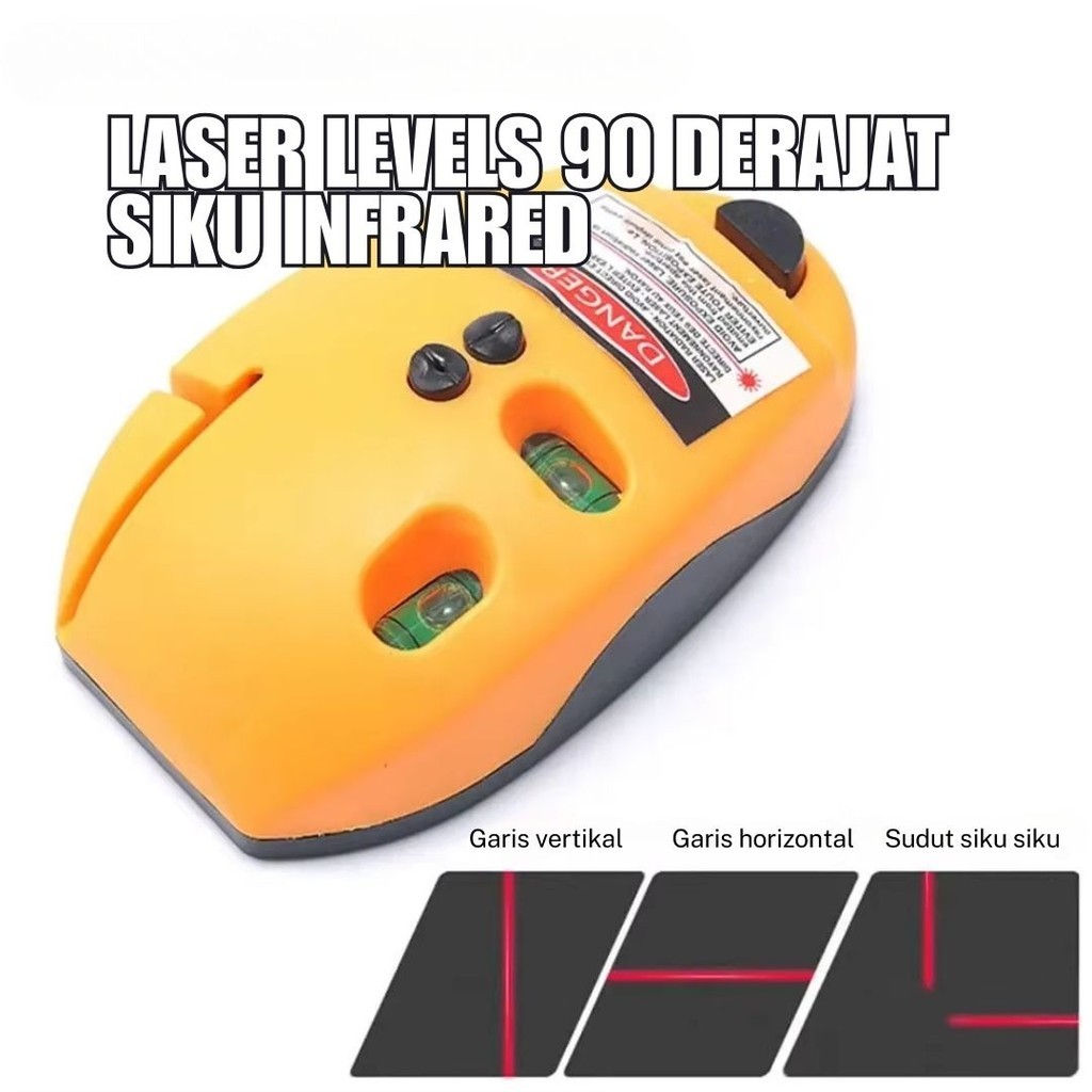 

Laser Levels 90 Derajat Siku Infrared Projection Line Right Angle Horisontal Vertical