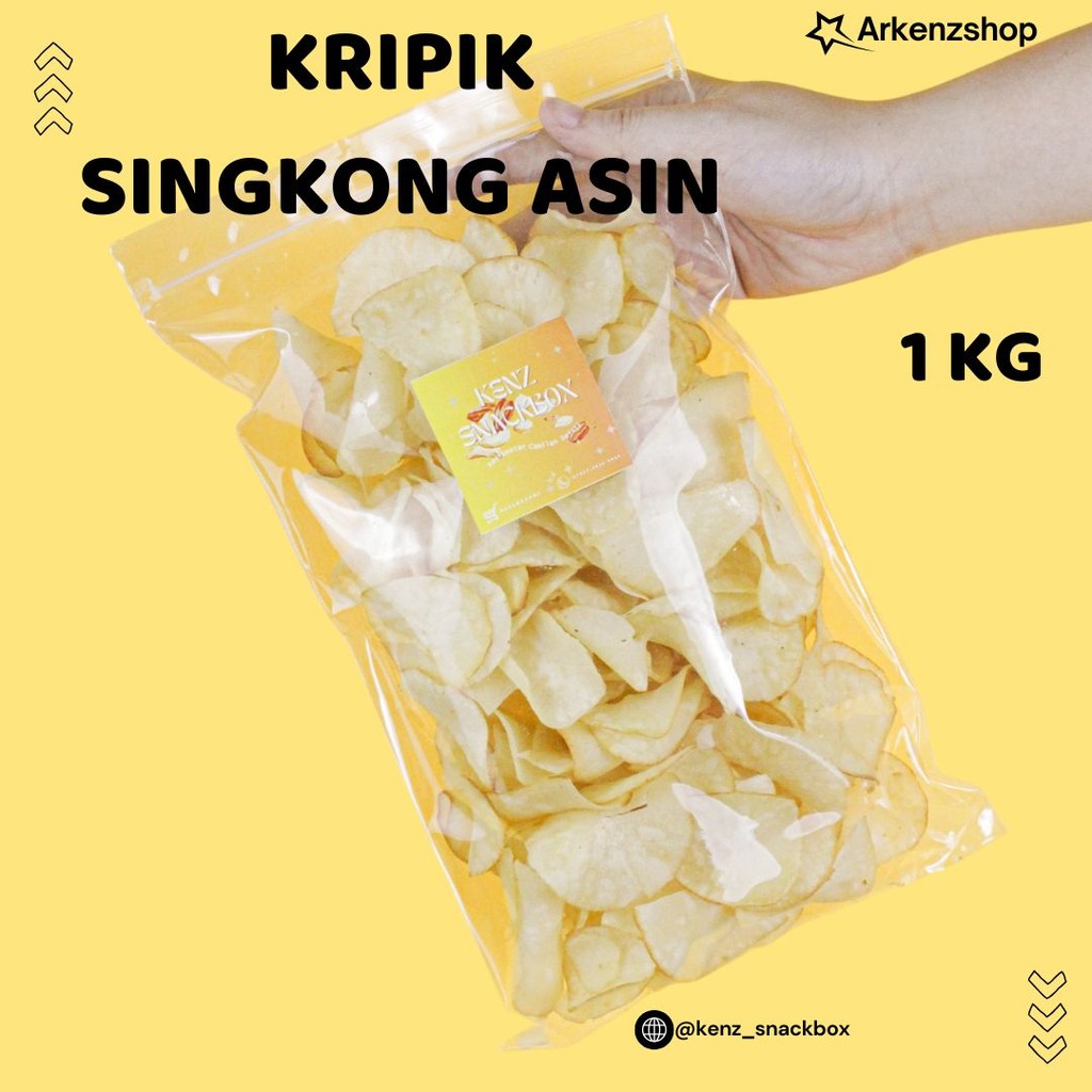 

Keripik Kripik Singkong Asin Snack Kiloan 250gr 500gr 1 KG Cemilan Camilan Grosiran