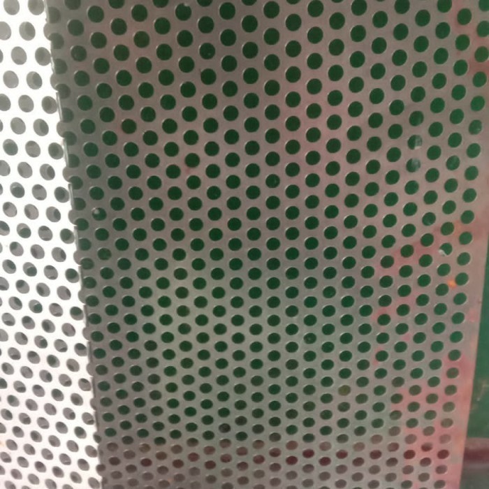 pagar plat lubang perforated dengan model minimalis bekasi free survei