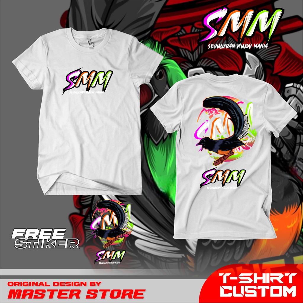Kaos SMM sablon plastiso PREMIUM MS Store