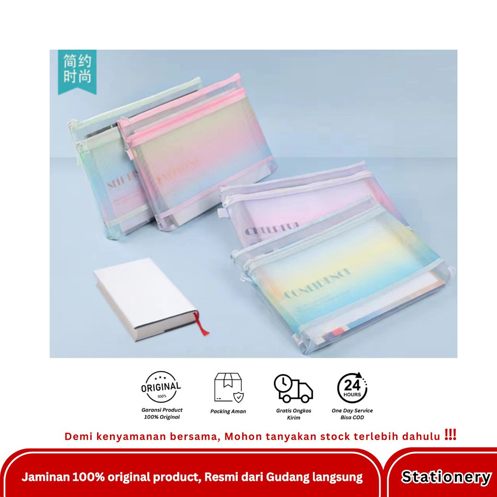 

KINHSHION DOCUMENT BAG A4 3D DOUBLE LAYER MW74221 MIX