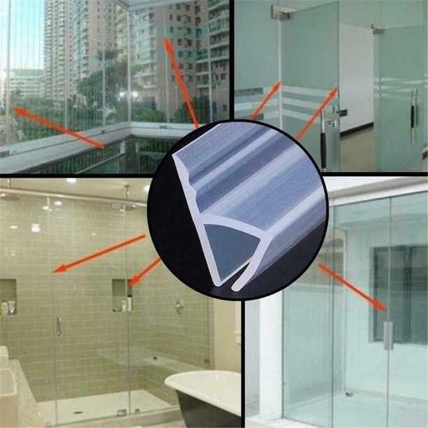 

WUBAI Lis Sela Pintu Silikon Strip Door Seal Leakproof Type H 2M 10mm