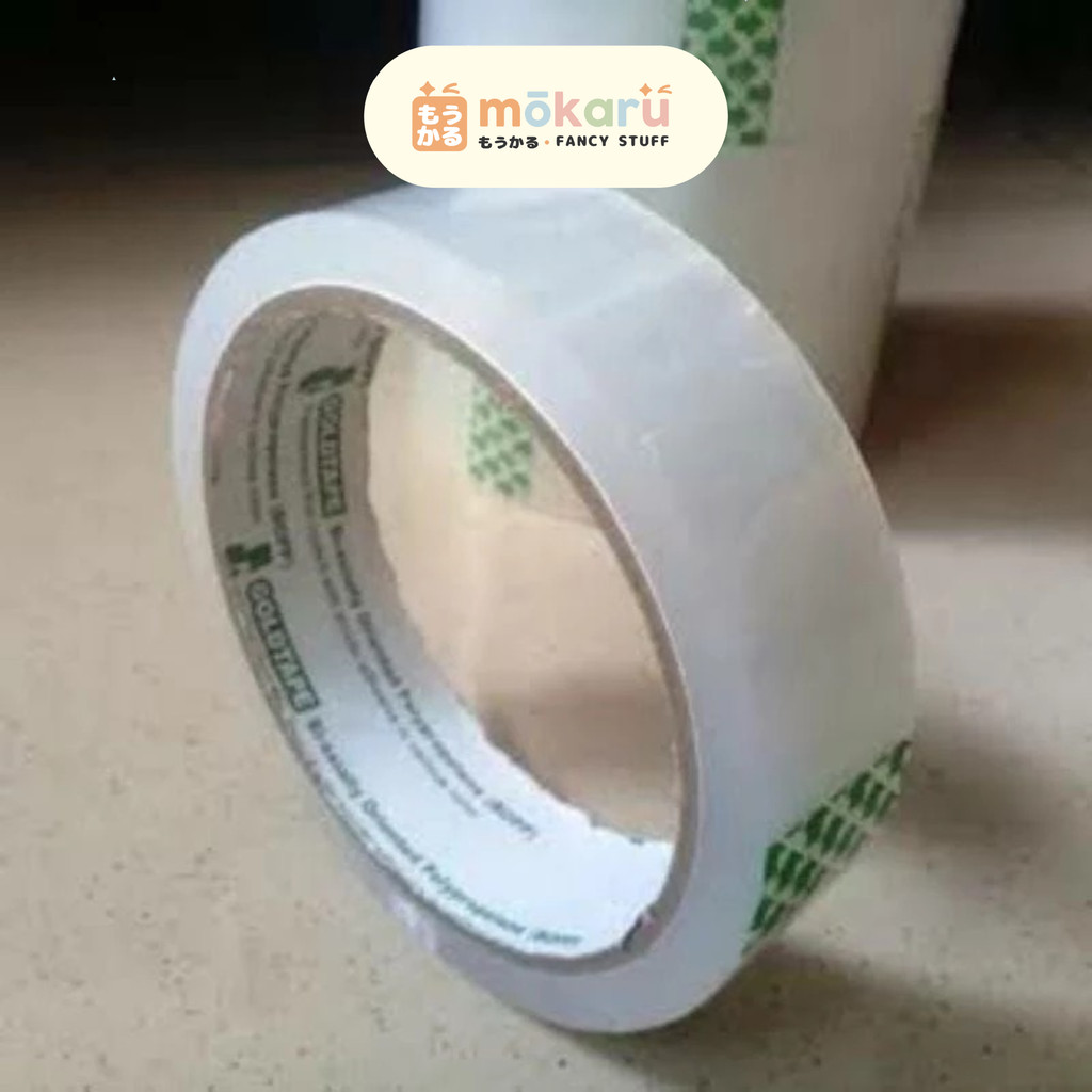 

Goldtape Isolasi Bening 24mm / Gold Tape Solasi Transparant 24 mm Murah Berkualitas