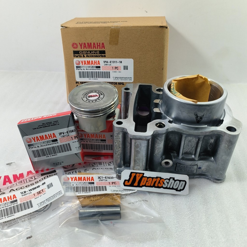 Paket Piston seher Kit & Blok Cylinder yamaha Vixion lama NVL - R15 lama 2014-2015 Original YGP 1PA-