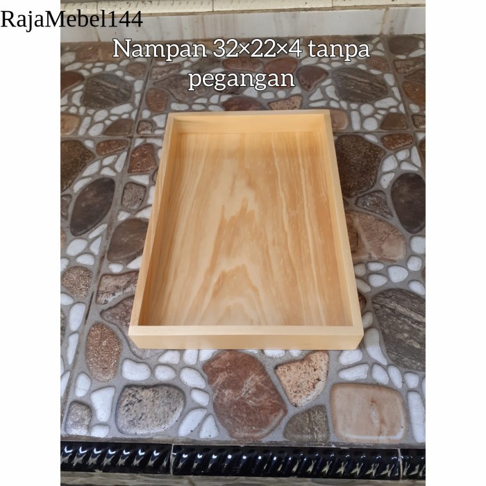 

Baki Kayu/ Nampan Kayu Pinus 32x22cm Tanpa Lubang gratis ongkir