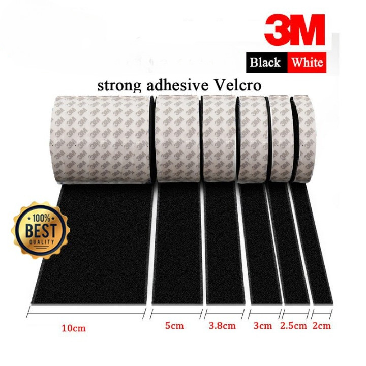 Velcro Tape 3M Lakban Double Tape Hook and Loop Adhesive Perekat Serbaguna Magic Velcro Perekat