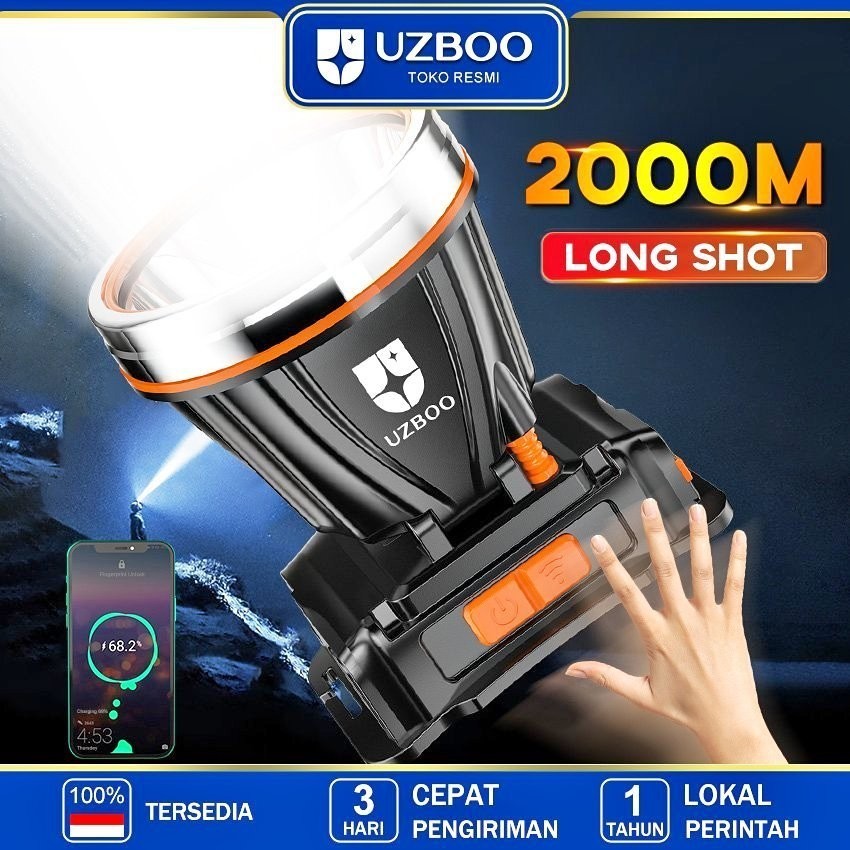 Senter Kepala Super Terang Lampu Induksi LED Headlamp Daya Tinggi Super Terang Lampu Kepala Anti Air