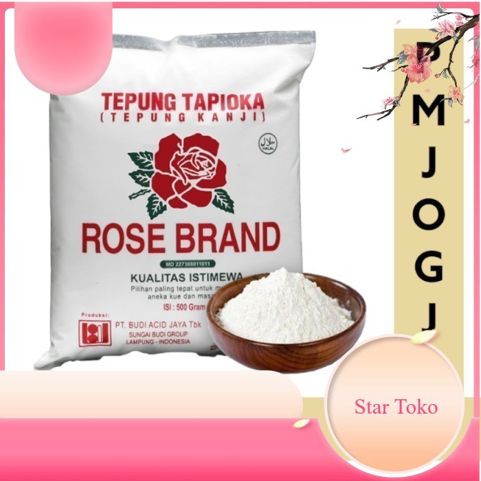 

Rose Brand - Tepung Tapioka / Tepung Kanji 500 gram 200 gr - TAPIOKA 500