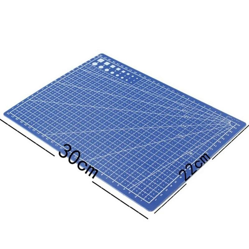 

30*22cm Cutting Mats A4 Grid Double-sided Plate Design Engraving Model Mediated Knife Scale Cut Cardboard School Office Supplies