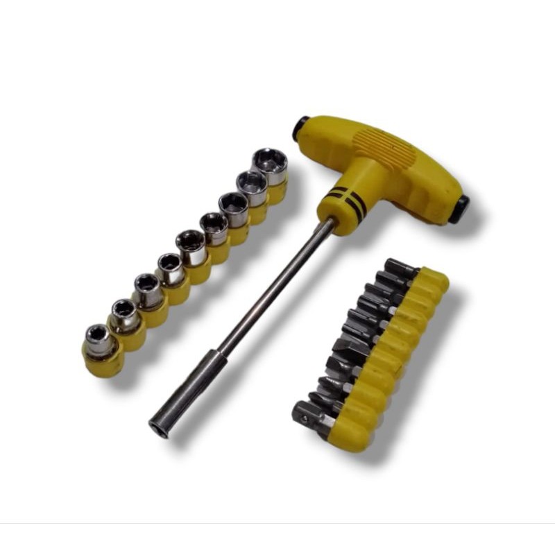 Obeng shock T multifungsi set 22pcs