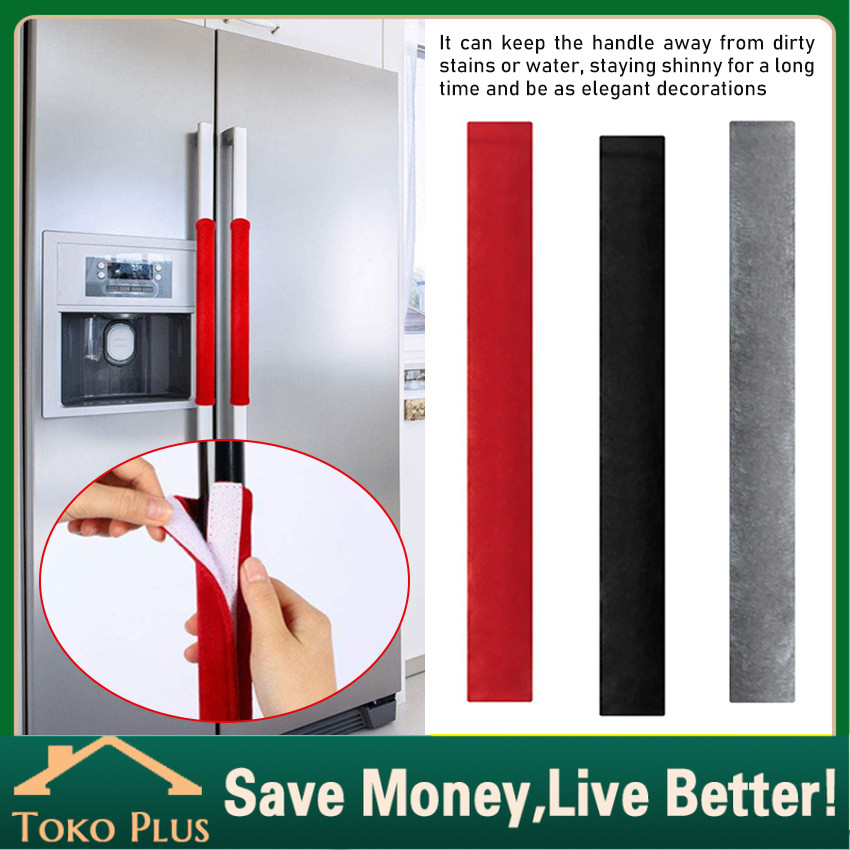 2Pcs Sarung Gagang Kulkas Kiri Kanan 2 pintu 1 pintu / Sarung Cover Gagang Pegangan Kulkas / Sarung 