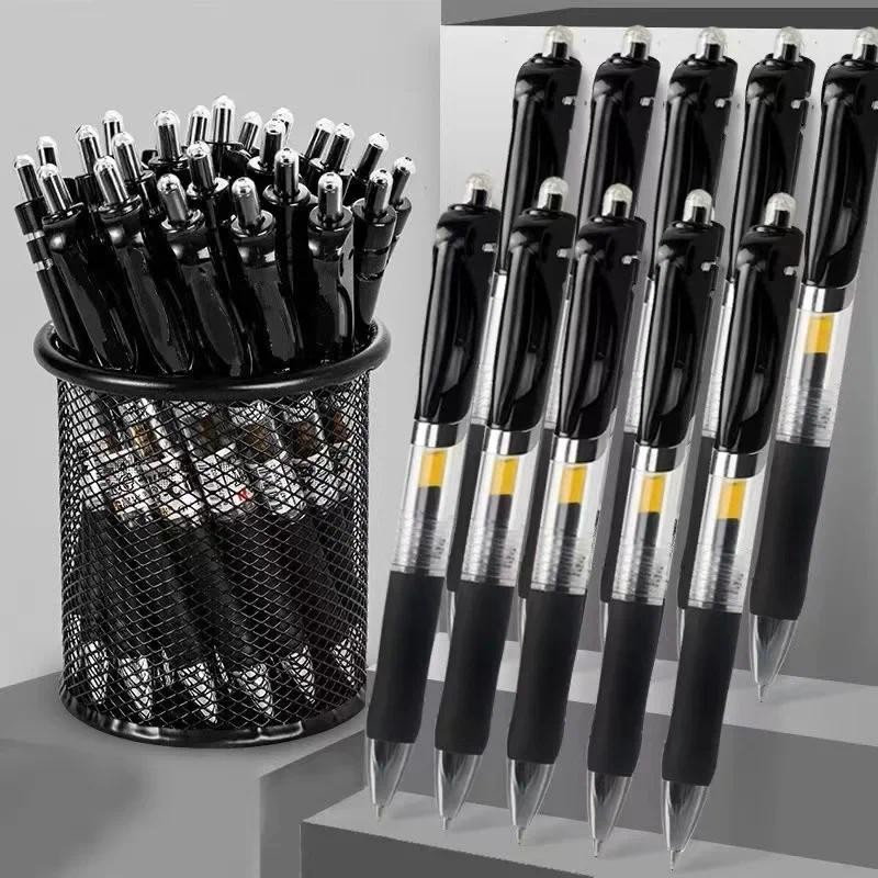 

10PCS High-capacity Gel Pens Stationery Kawaii Writing Pen Black/red/blue Ink 0.5mm Blue Ballpoint Pen Office School Supplies