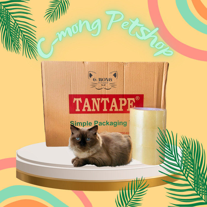 

Lakban Tan Tape Tantape OPP Selotip Clear Bening 48mmx90yd Full (Ecer)