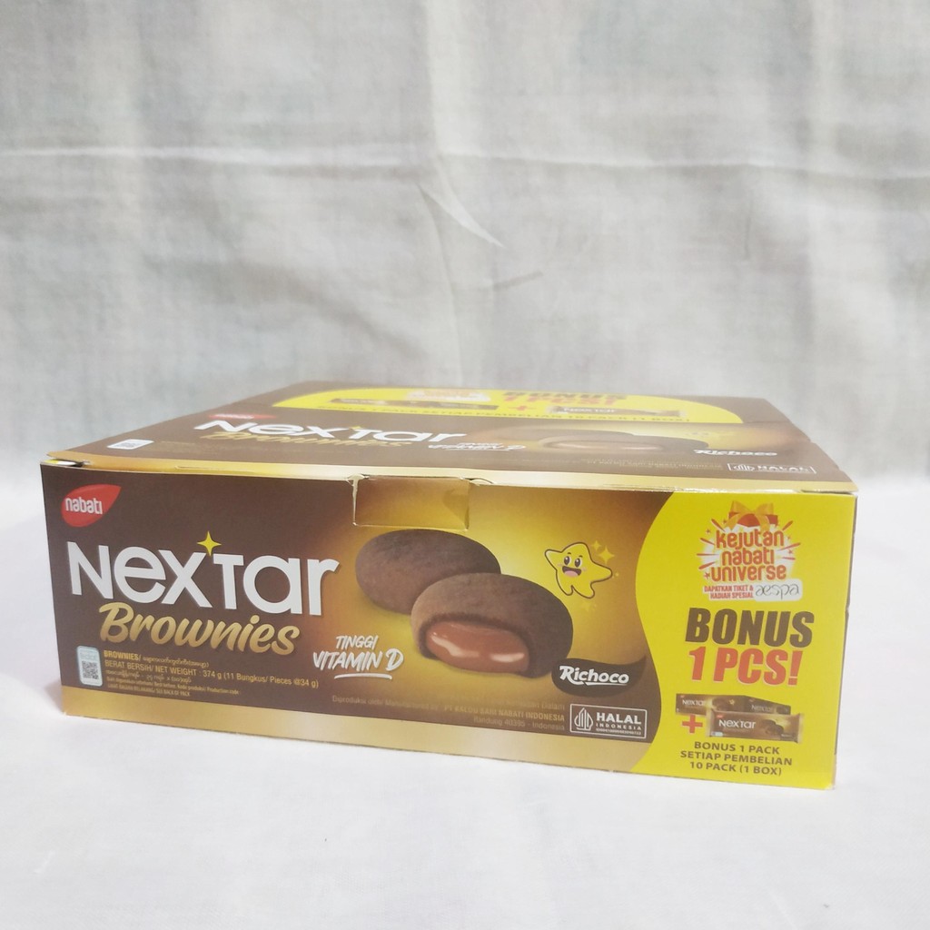 

MURAH - Nabati Nextar Brownies Richoco 374g (11 Bungkus/Pieces 34g)