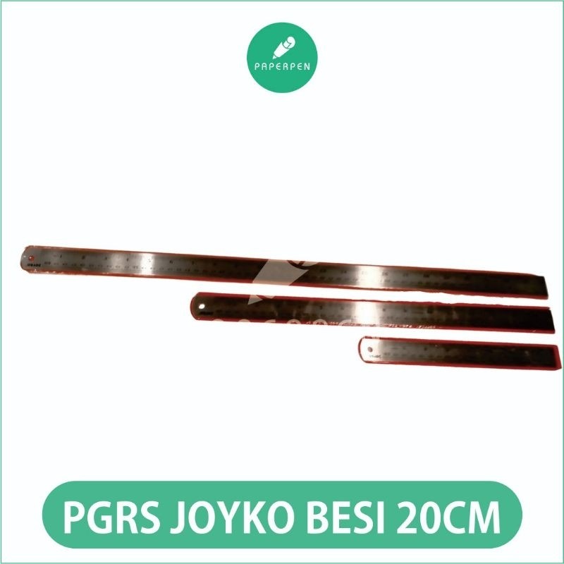 

(PST.ATK) PENGGARIS BESI JOYKO 20CM/PENGGARIS SEKOLAH