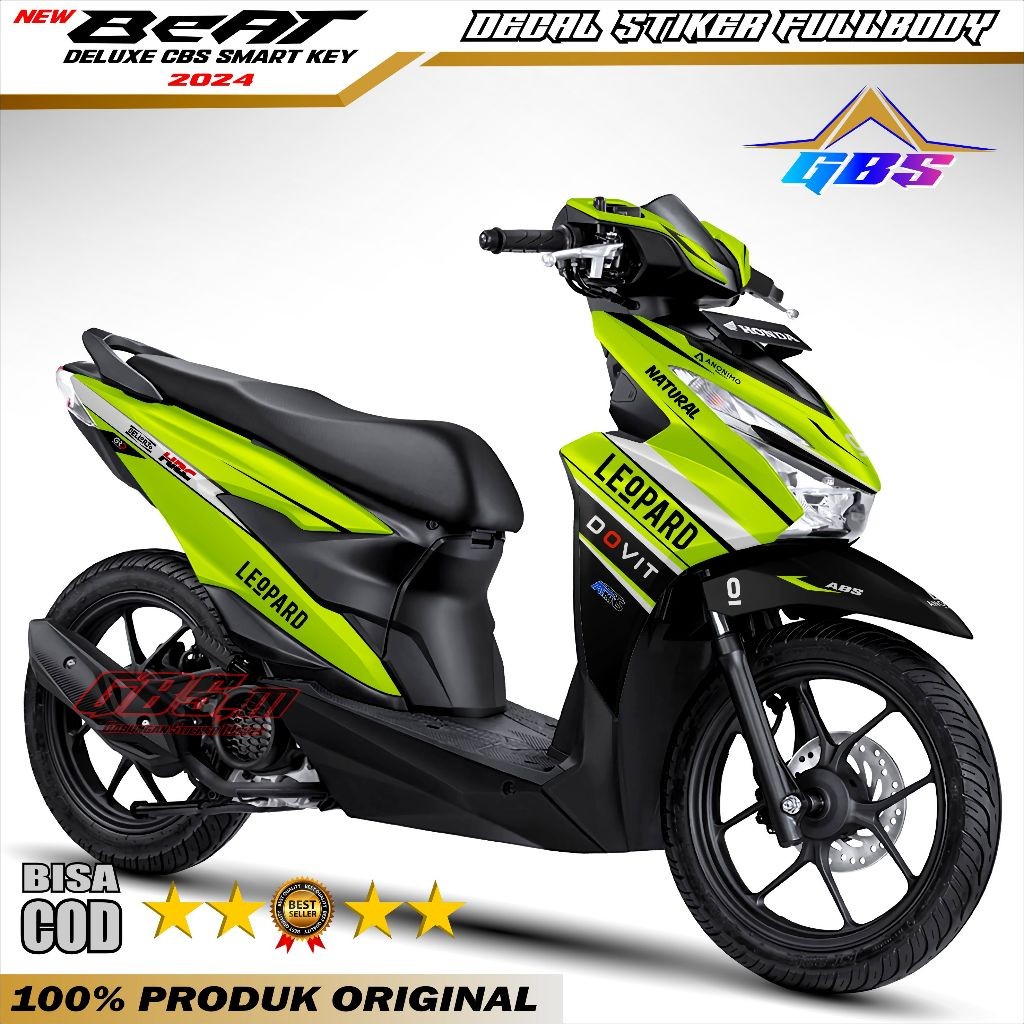 Decal HONDA Beat Deluxe Street Smart Key Remote Stiker Decal Motor 2024 2025 Beat Sticker Fullbody