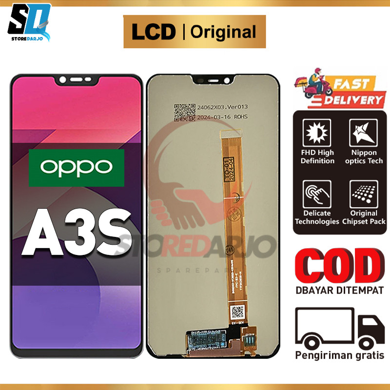 LCD OPPO A3S Original Fullset ori  Touchscreen COD