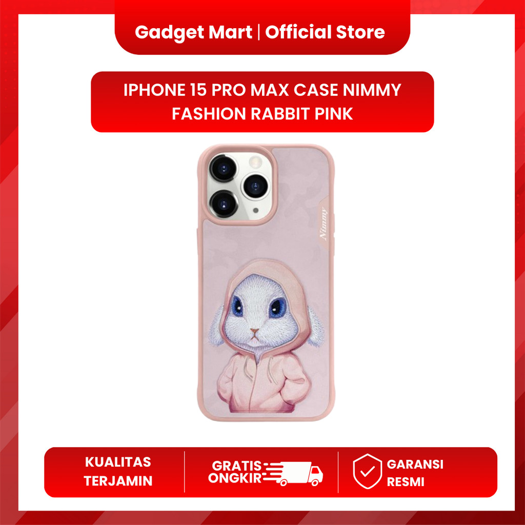 Iphone 15 Pro Max Case Nimmy Fashion Rabbit Pink