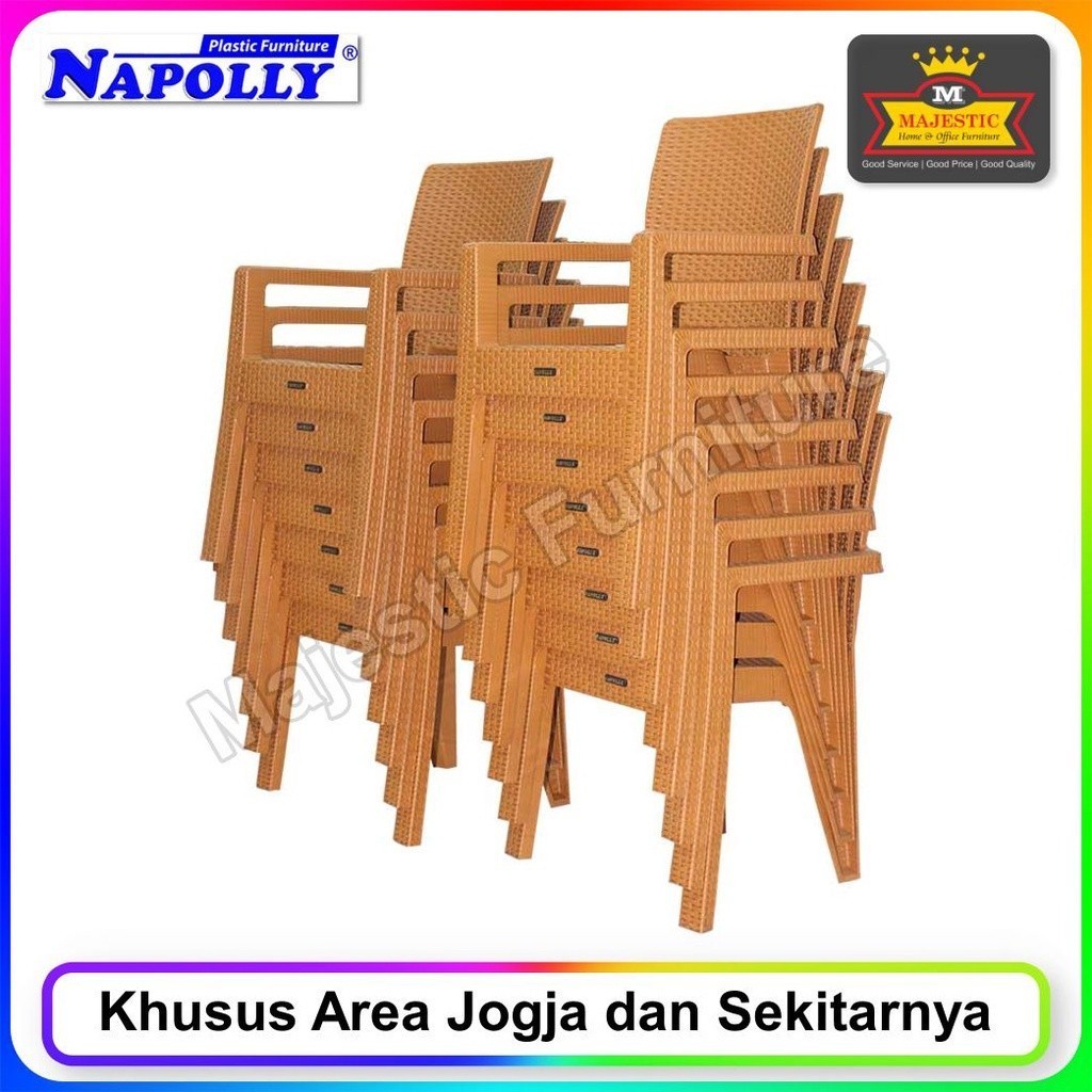 Kursi Plastik Napolly KRS 8R3 ARM (Jogja)