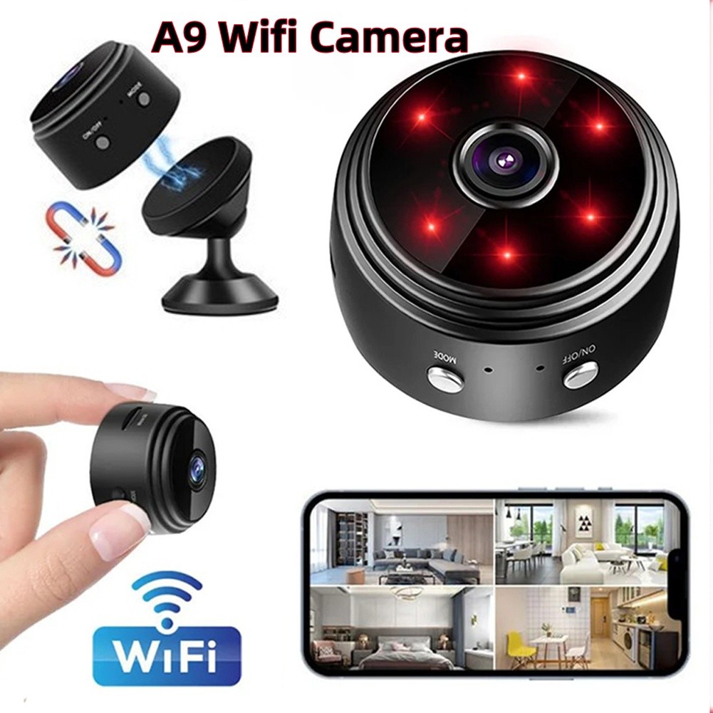 HD 1080P SPY Wireless A9 Mini Camera Wifi Smart Network Camera CCTV Spy Camera Surveillance Camera