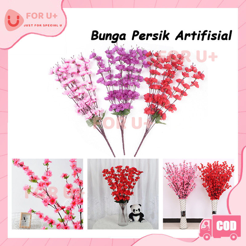 Bunga Sakura Hias / Bunga Sakura 7 Cabang Bunga Hias / Bunga Hiasan Rumah