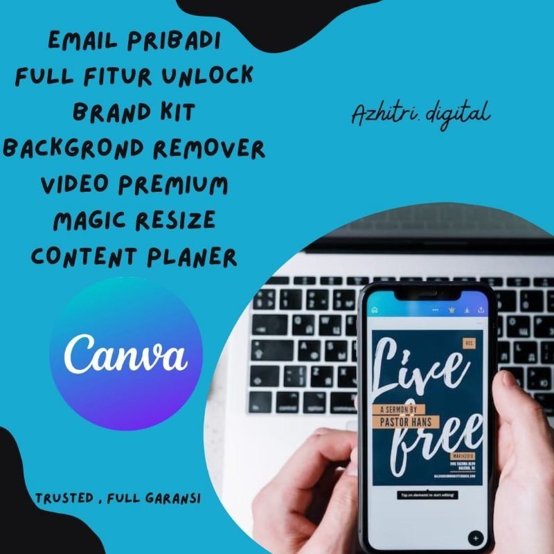 CANVA_PRO_PREMIUM LIFETIME FULL GARANSI WORK ALL DEVICE by mediasosialonline
