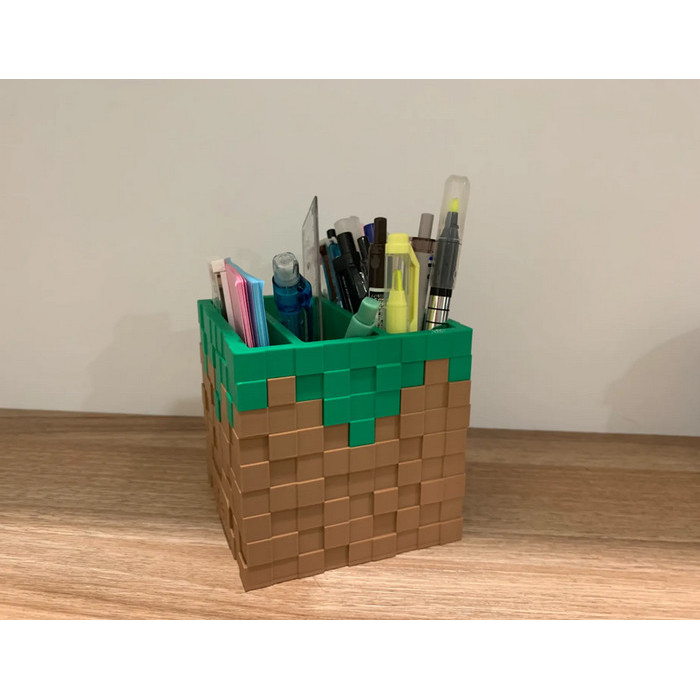 

Minecraft tempat pensil - Green Grass Pencil Holder