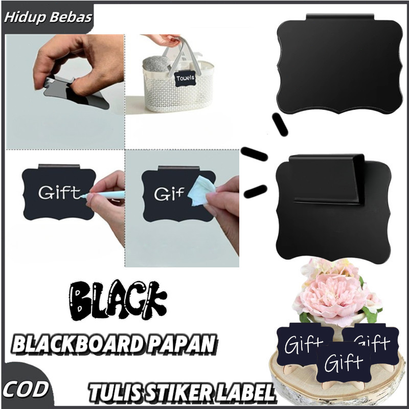 

20PCS Mini Chalkboard Papan Kapur Menu Cafe Label Produk Price Card Stiker Label Blackboard Papan Tulis
