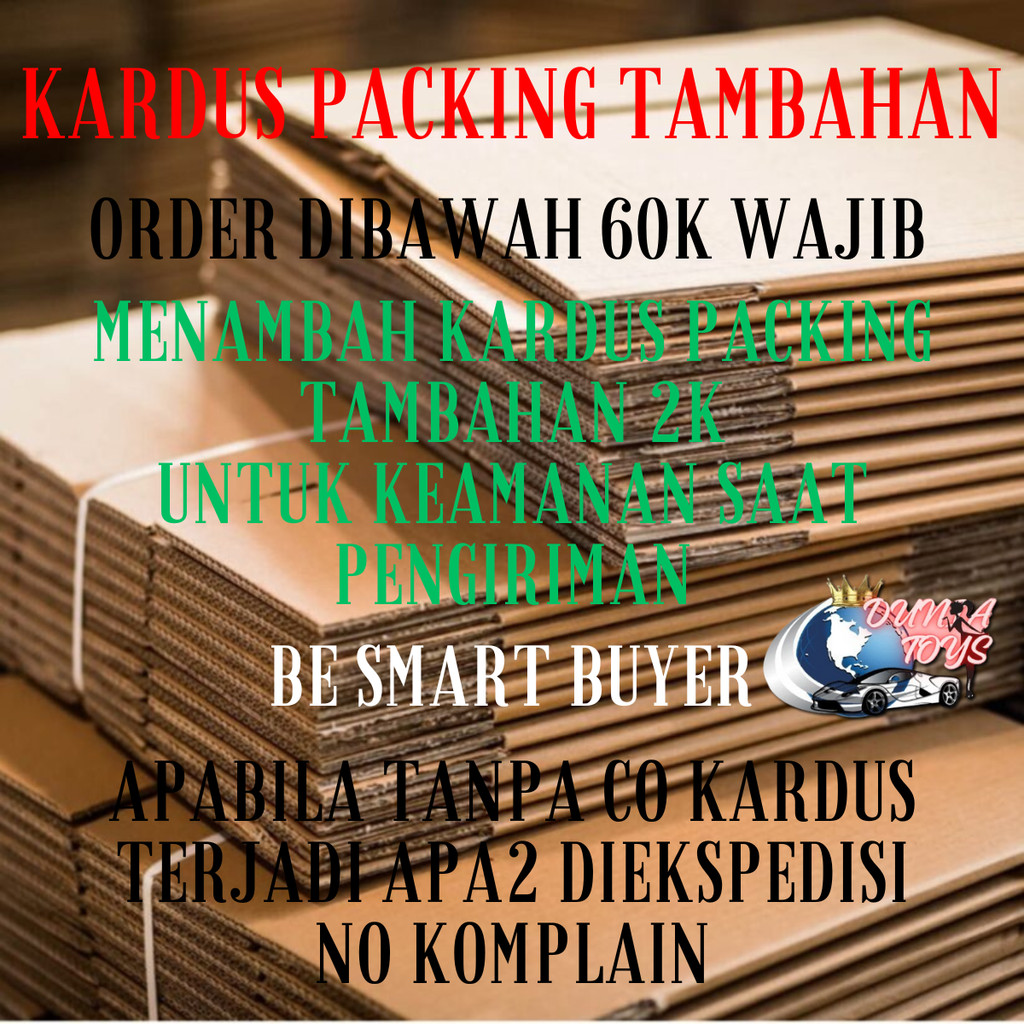 

Kardus Packing Tambahan Untuk Pengaman Saat Pengiriman BUKAN UNTUK UMUM