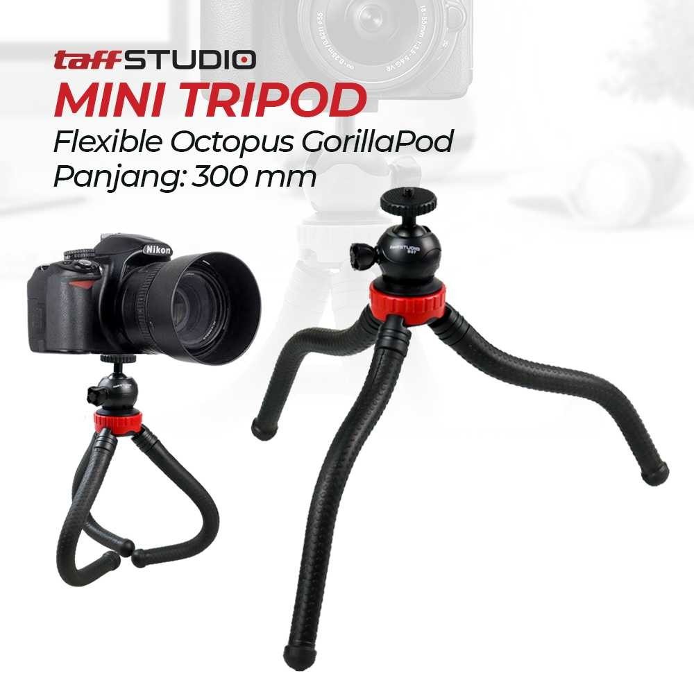 ( Ks1 ) TaffSTUDIO Tripod Kamera Portable Octopus GorillaPod 300mm - B07