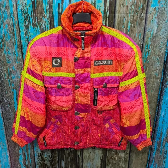 Jaket vintage OUTDOOR GOLDWIN snowboard tebal keren murah size L fit XXL (P 76cm L 70cm)