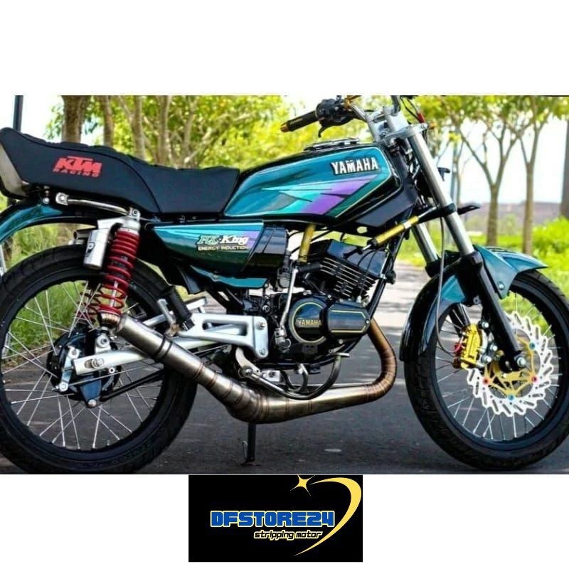stripping lis sticker stqndar ori Yamaha Rx King Tahun 1995 warna Biru