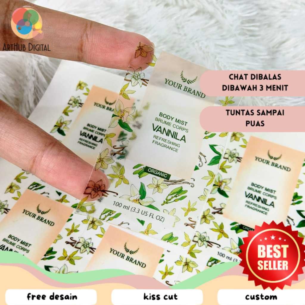 

AHD Print Cetak Stiker Label Parfum Sticker Parfume Custom Label Wewangian Free Desain