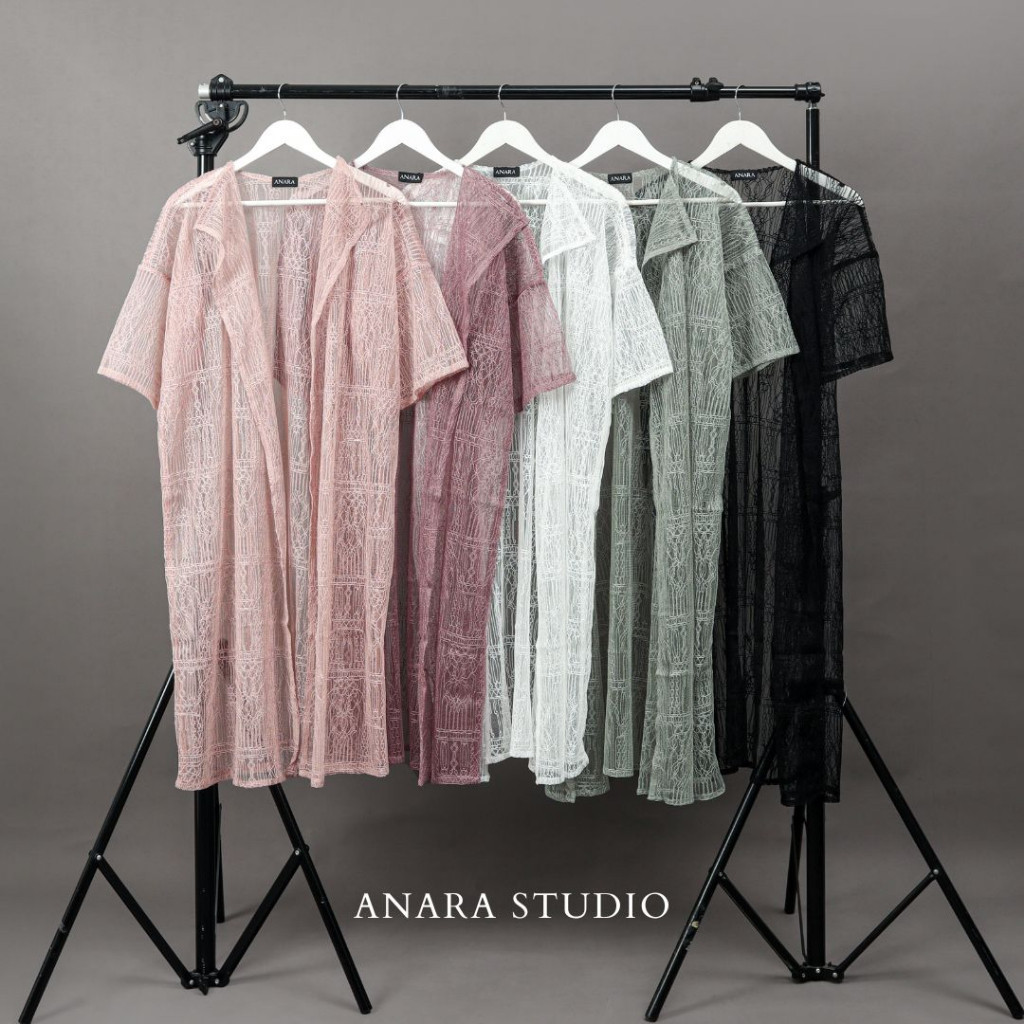 ANARA Gantari Long Outer Lace Brokat Festive | Lace Outer Brukat