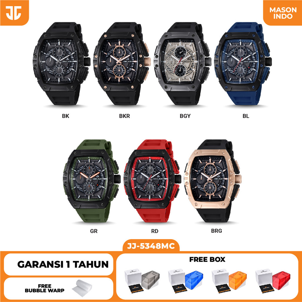 Jam Tangan Jonas Jasmin Pria Analog JJ-5348MC Original Garansi Analog + Box