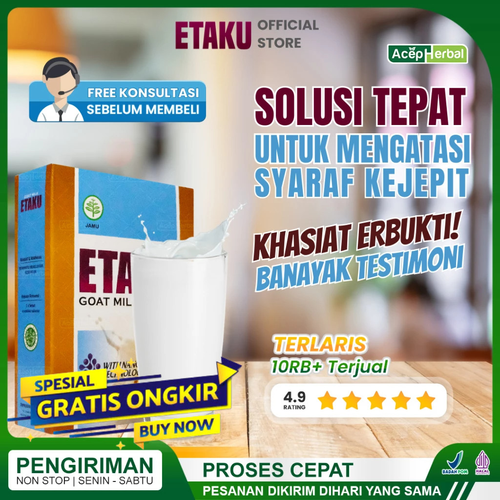 

Obat Saraf Kejepit Pinggang Bokong dan Kaki Efektip Atasi Syaraf Kejepit Saraf Terjepit Saraf Kejepit Syaraf Terjepit kecetit Susu Kambing Etaku Asli BPOM
