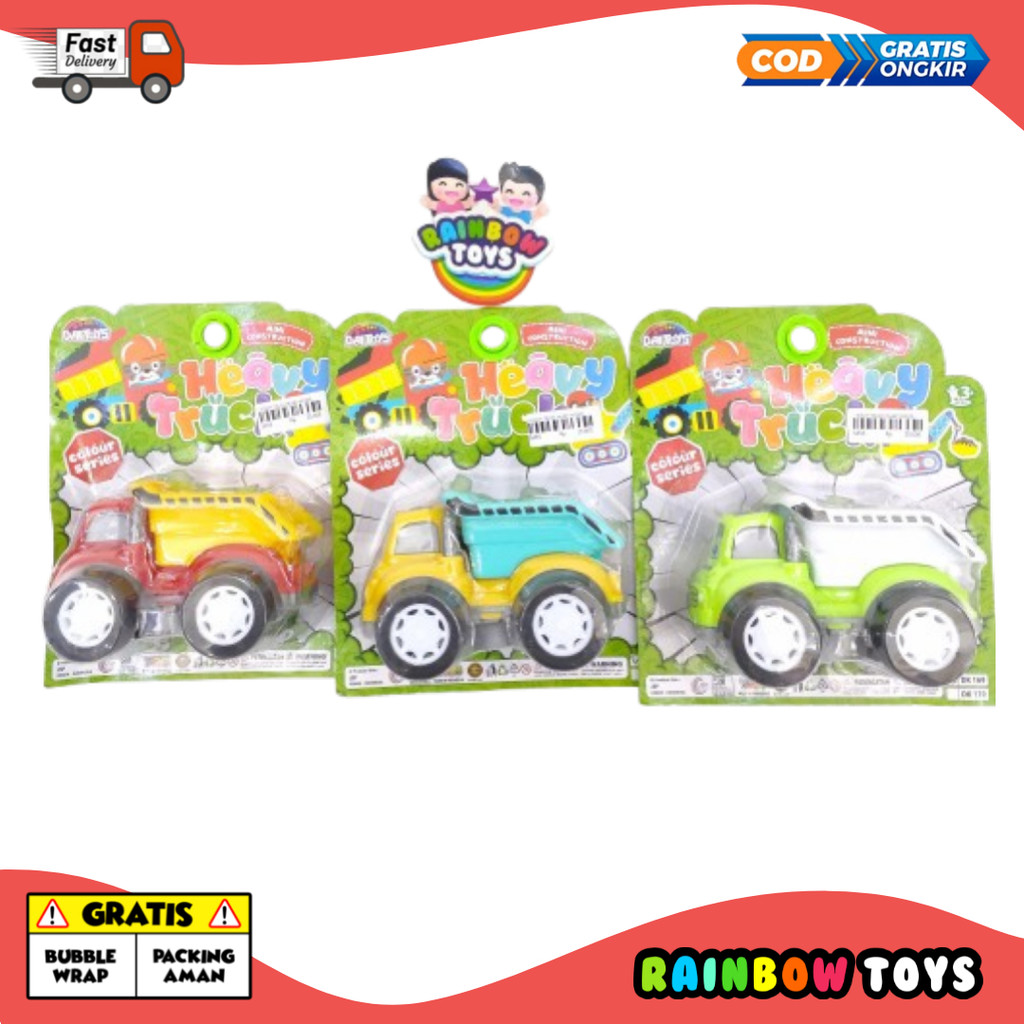 Mainan Anak Truk Konstruksi Mini Heavy Truck Dump Random