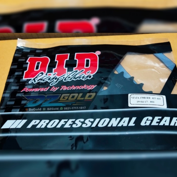 DID Gear Belakang 415 DID RACING CHAIN Japan Technology NINJA 2T - DID 415 - 40