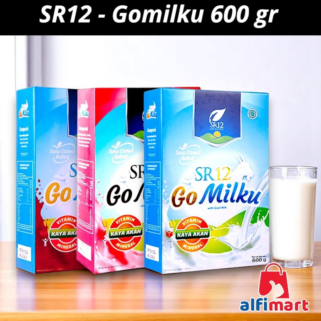 

SR12 - GoMilku Susu Kambing Etawa Premium 600g / Go Milku Original Vanilla Stroberi Strawberry Cokelat Coklat kemasan 600 gram
