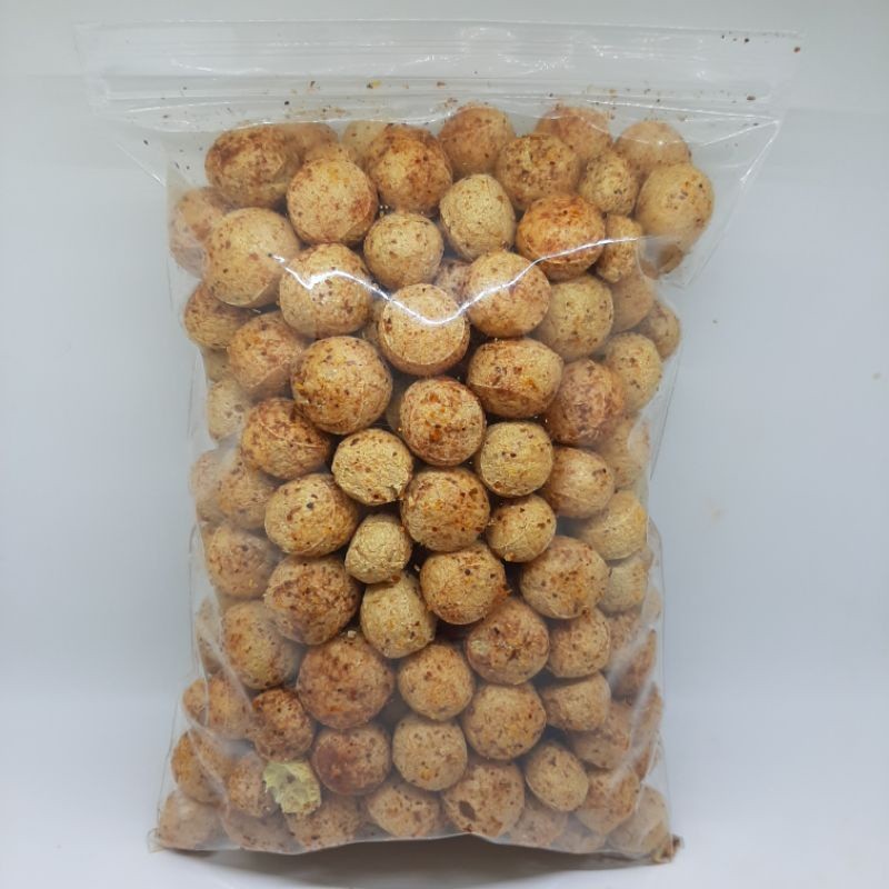 

Kerupuk Tahu Bulat Mini Pedas - Mang Meser