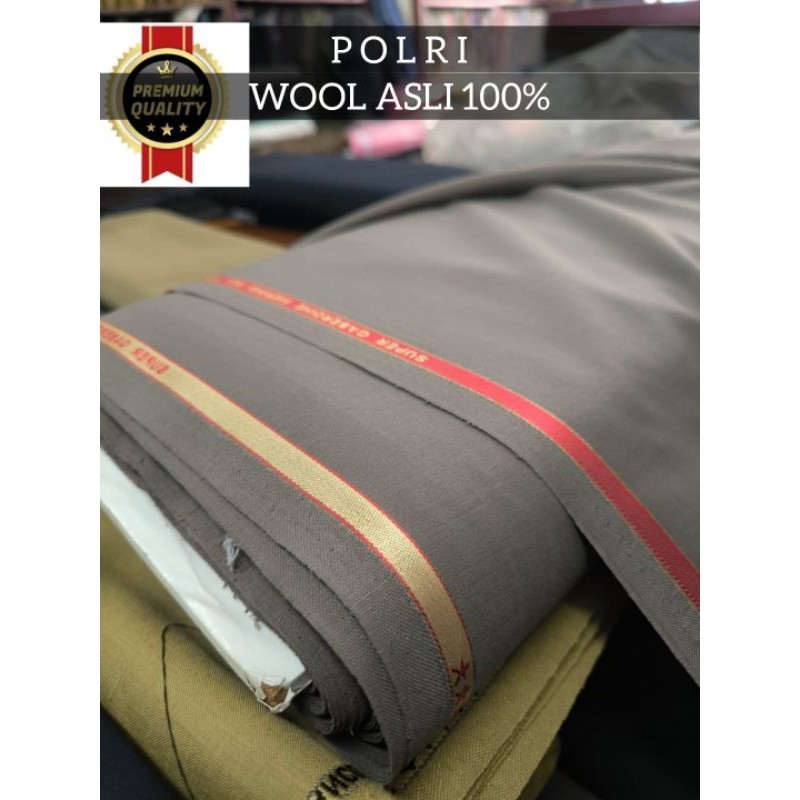 Kain wool asli warna polri setelan pdh pdu polri wool asli premium elegant